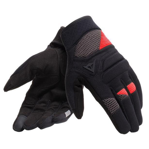 FOGAL UNISEX GLOVES BLACK/RED- Tissus