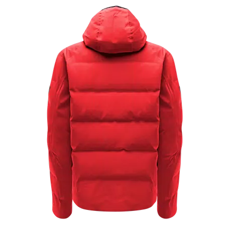 MEN'S WATERPROOF SKI DOWN JACKET - FIRE-RED - 2