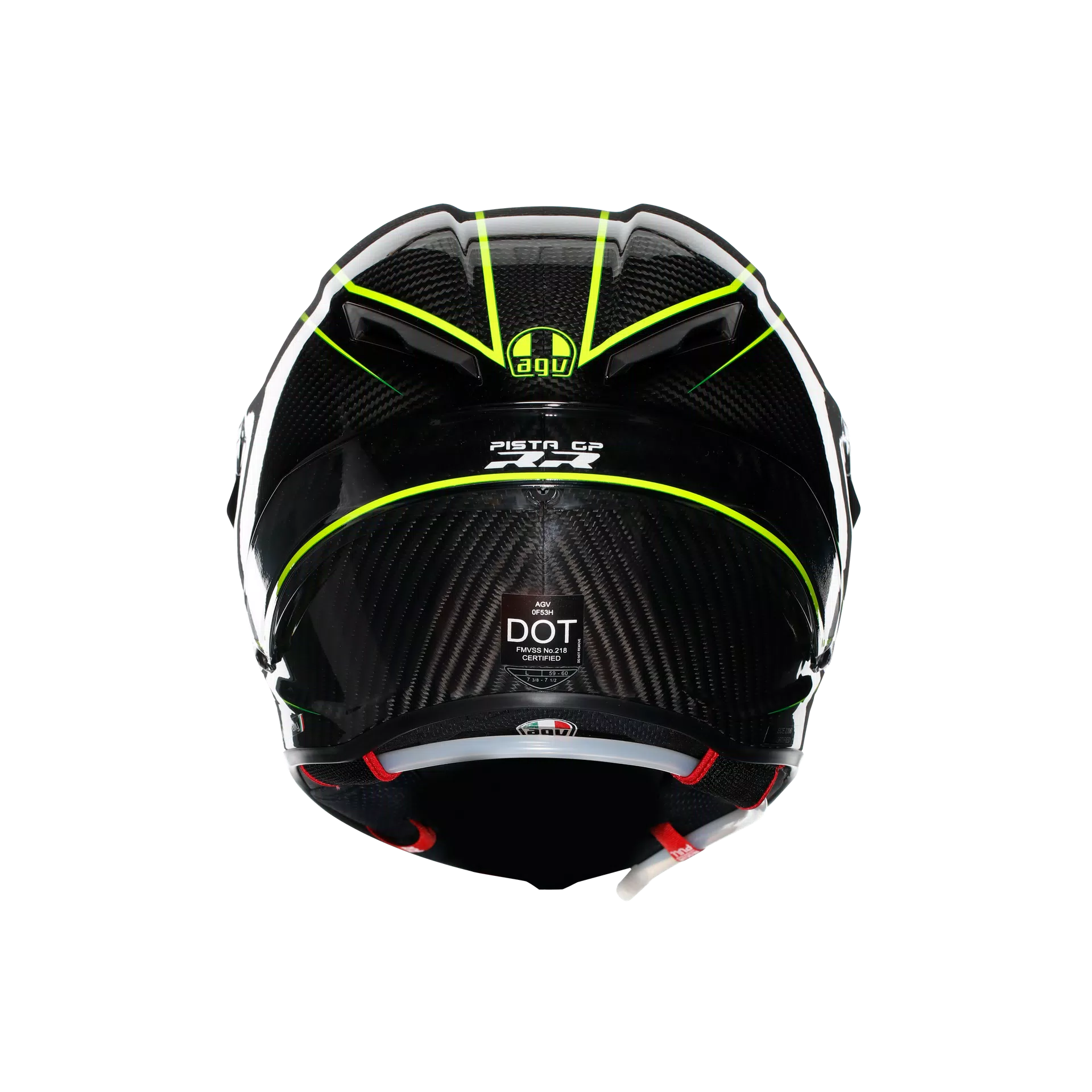 PISTA GP RR PERFORMANTE CARBON/LIME - CASCO MOTO INTEGRAL E2206 DOT