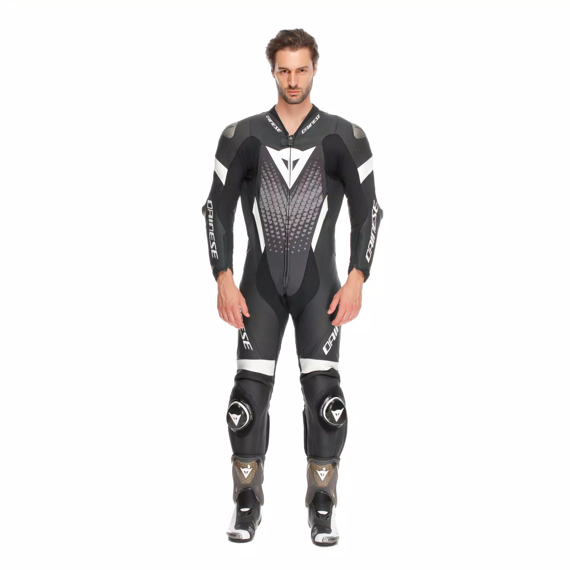 LAGUNA SECA 6 - PERFORATED ONE-PIECE LEATHER RACING SUIT SHORT/TALL FIT (S/T)