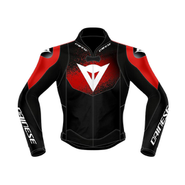 Dainese レザージャケット ブラック/レッド Dainese レザージャケット ブラック/レッド