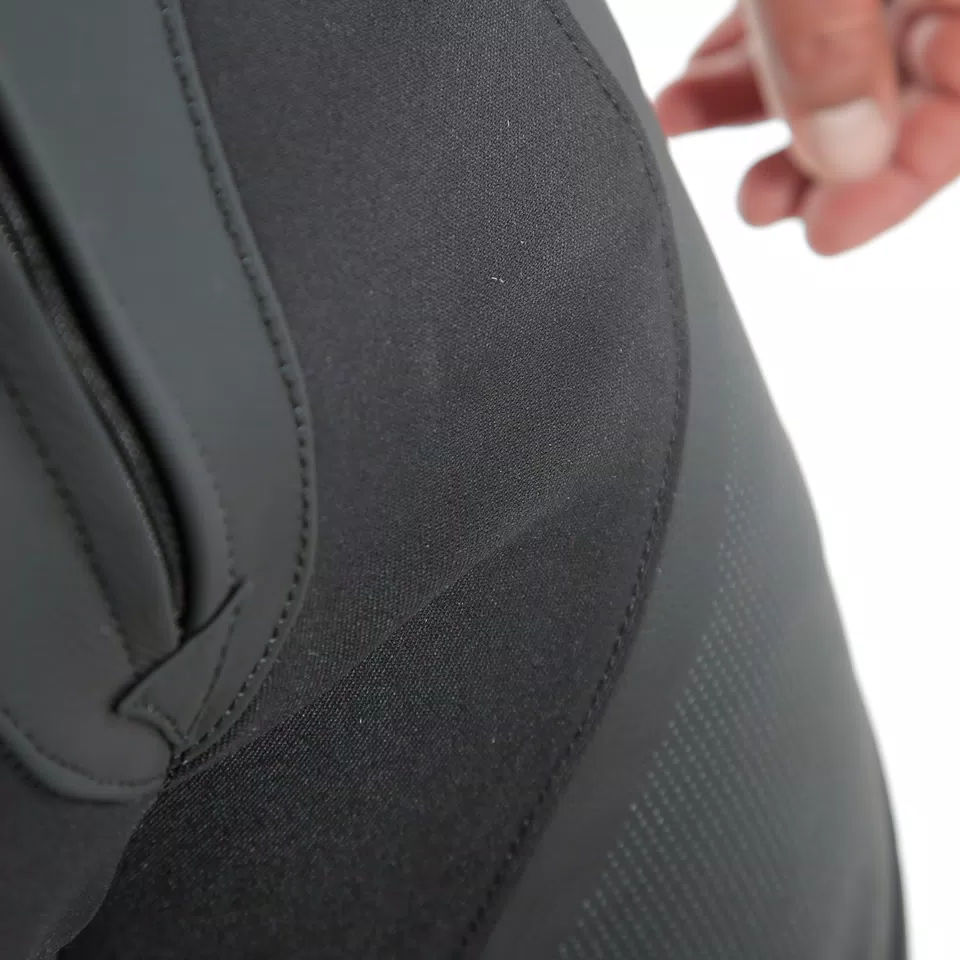 PONY 3 - MEN'S MOTORCYCLE PERFORATED LEATHER PANTS - BLACK-MATT - 11