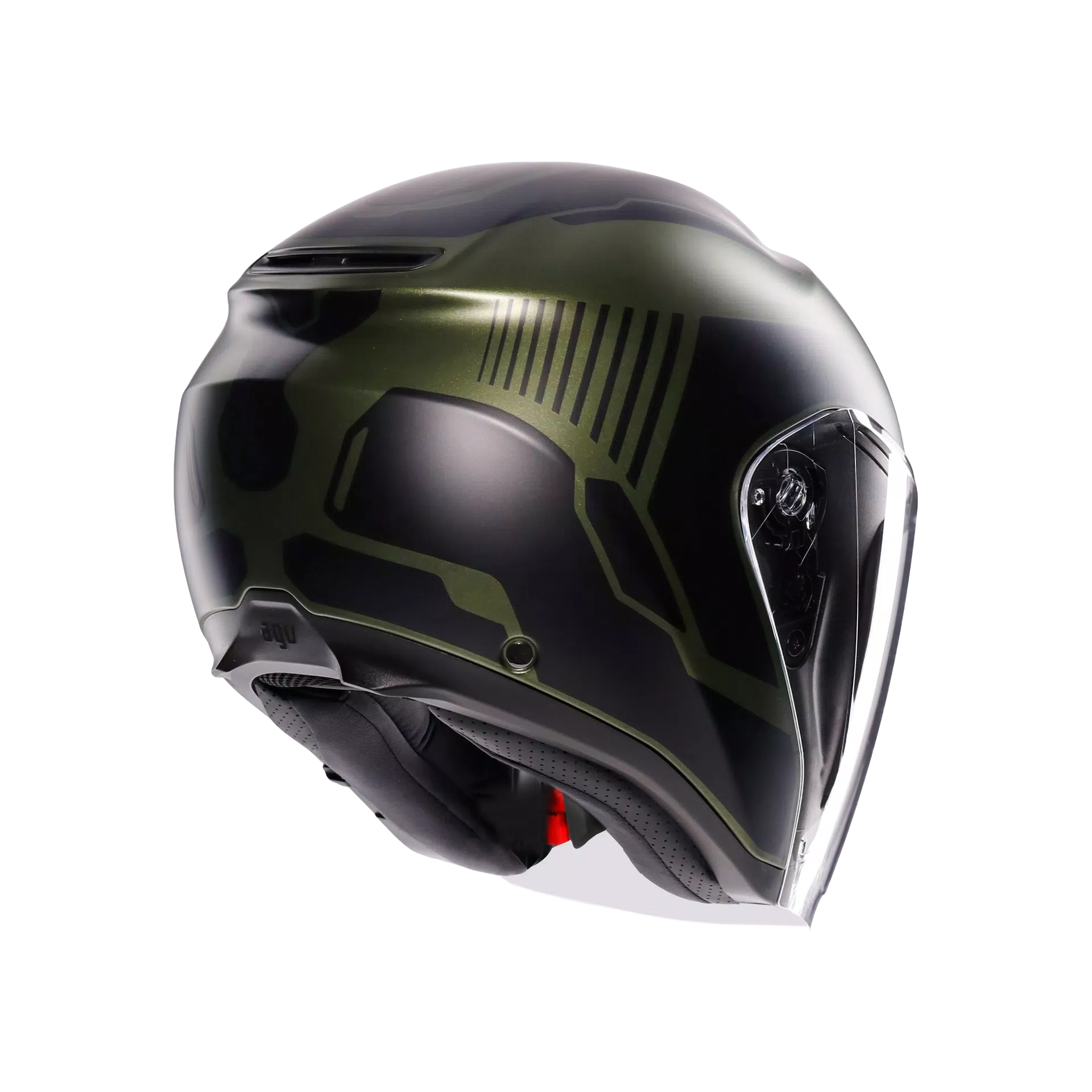 IRIDES SAKAI MATT GREEN/BLACK - CASQUE MOTO JET E2206