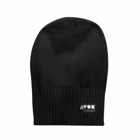 GEBREIDE MUTS - BLACK - 1
