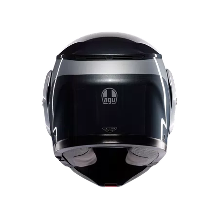 STREETMODULAR LEVICO GREY/SILVER - MOTORBIKE FLIP UP HELMET E2206 -  - 5