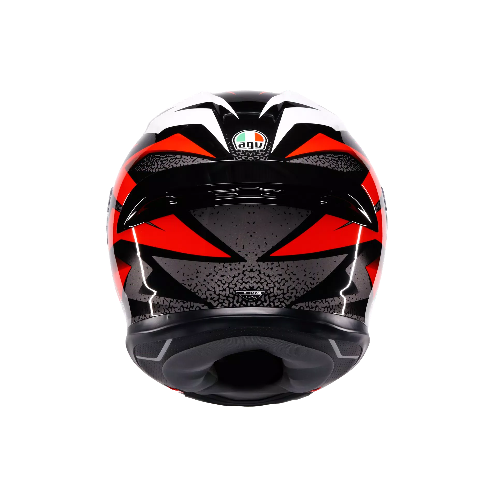 K6 S BRAVEN BLACK/RED/WHITE - MOTORBIKE FULL FACE HELMET DOT (E2206)