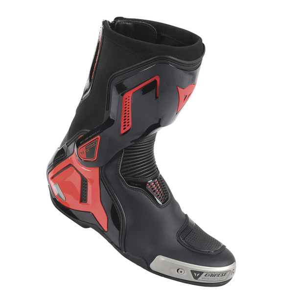 TORQUE D1 OUT BOOTS BLACK/FLUO-RED- Cuir