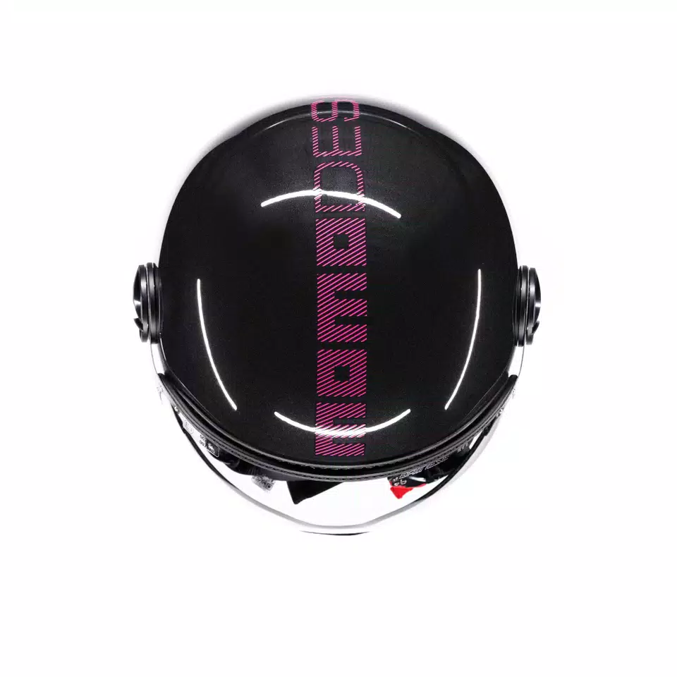 MOMODESIGN FGTR CLASSIC STRIPES GLITTER/FUCSIA  - JET HELMET WITH VISOR E2206 -  - 6