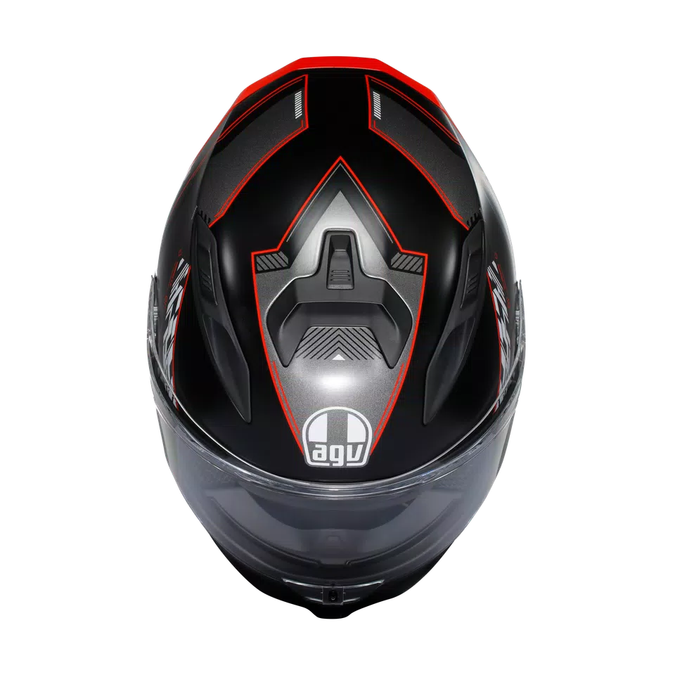 K7 AGV E2206 MPLK - KYBER MATT BLACK/RED -  - 7