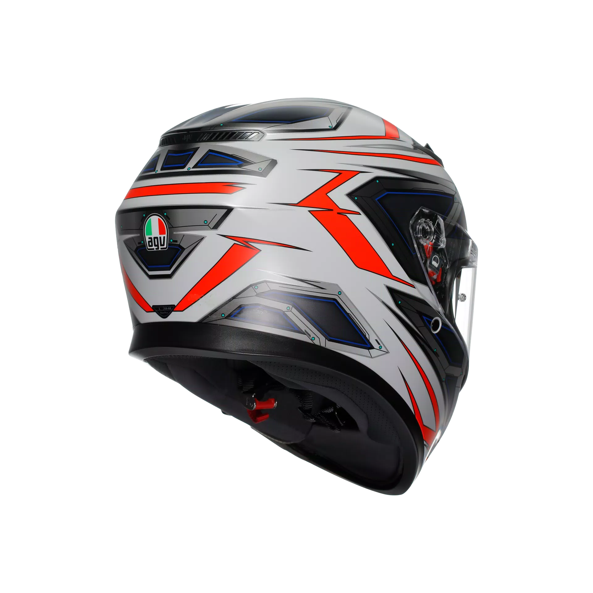 K3 E2206 - SPACE MATT WHITE/RED FLUO