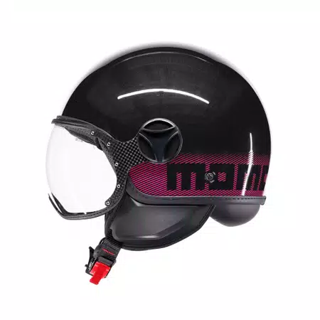 MOMODESIGN FGTR CLASSIC STRIPES GLITTER/FUCSIA  - JET HELMET WITH VISOR E2206 -  - 4