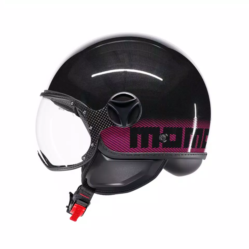MOMODESIGN FGTR CLASSIC STRIPES GLITTER/FUCSIA  - JET HELMET WITH VISOR E2206 -  - 4