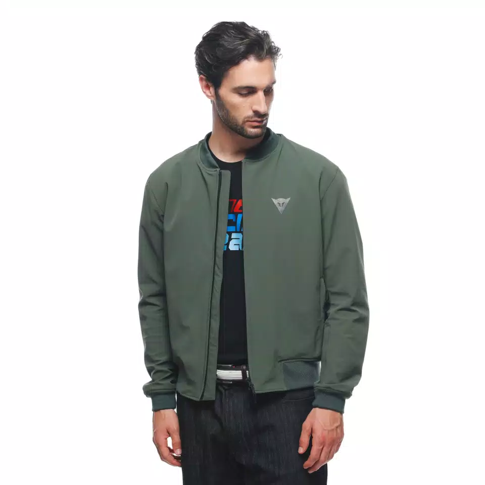 BHYDE NO-WIND TEX - MEN'S MOTORCYCLE JACKET IN FABRIC - GREEN - 9