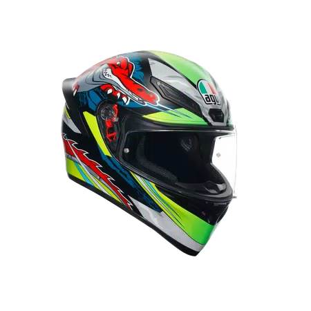 K1 S DUNDEE MATT LIME/RED - CASQUE MOTO INTÉGRAL E2206 -  - 1