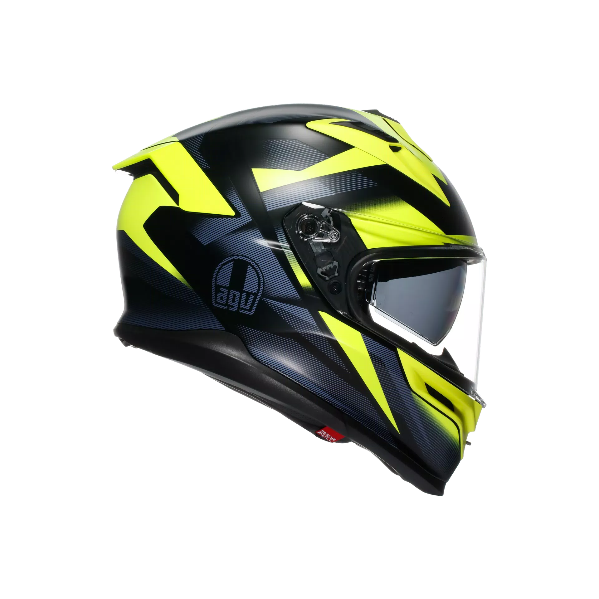 K7 MPLK GLIMPSE MATT BLACK/YELLOW FLUO - MOTORBIKE FULL FACE HELMET E2206