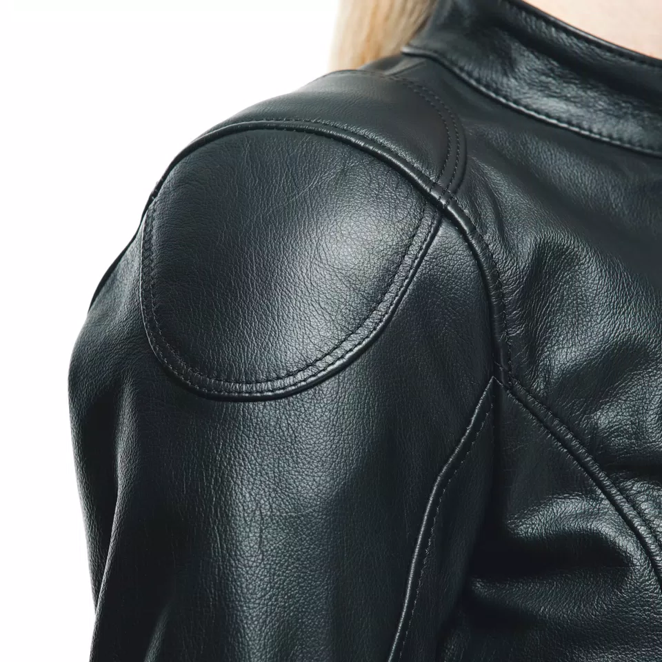 ELECTRA - GIACCA MOTO IN PELLE DONNA - BLACK - 13