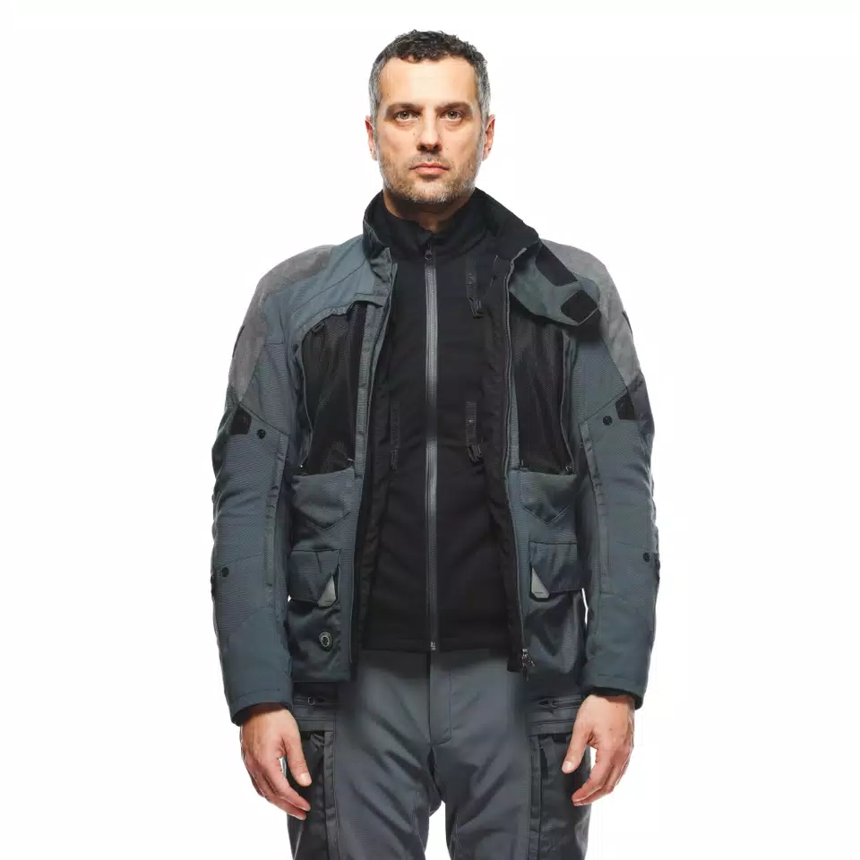 SPRINGBOK 3L ABSOLUTESHELL™ - MEN'S WATERPROOF MOTORCYCLE JACKET - IRON-GATE/IRON-GATE - 14