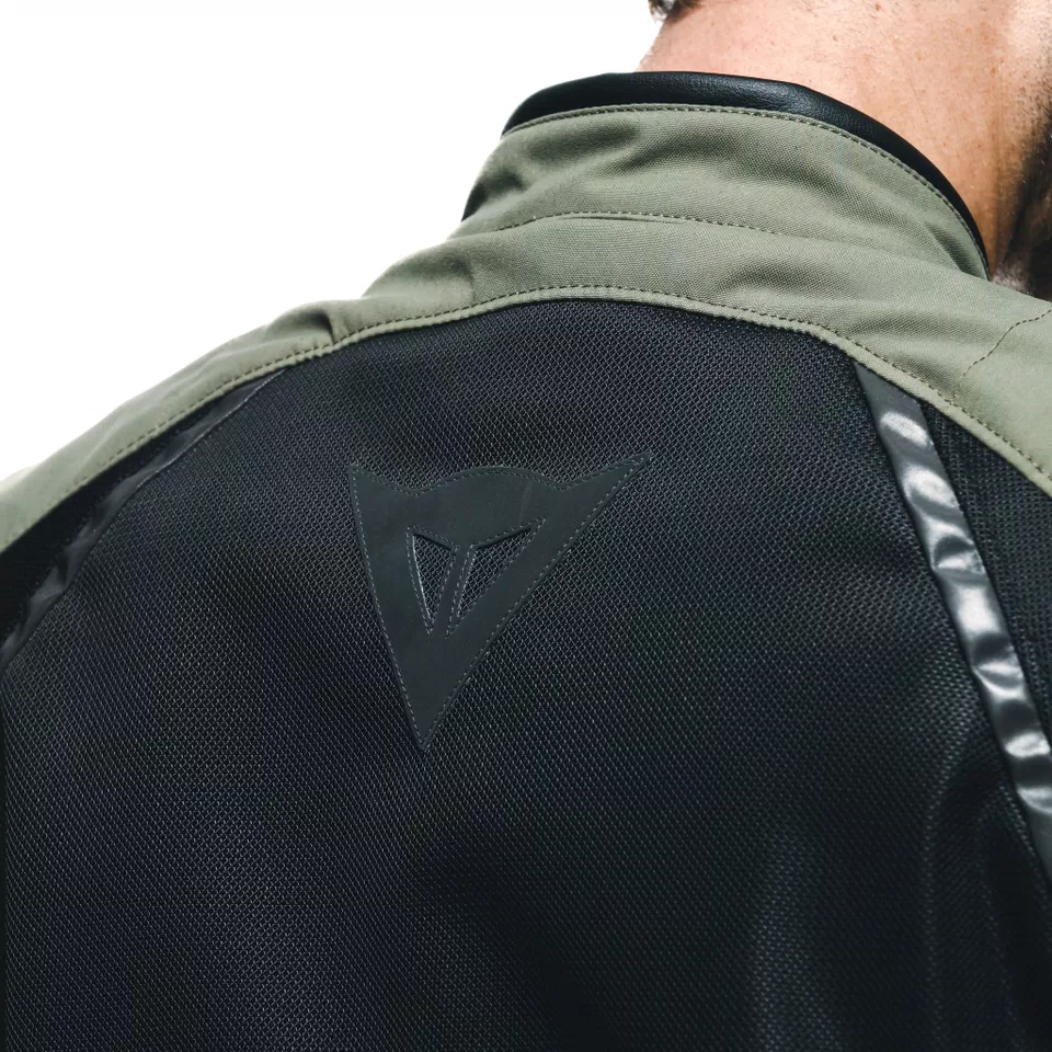 AIR FRAME 3 TEX - MEN'S SUMMER MOTORCYCLE JACKET IN FABRIC - ARMY GREEN/BLACK/FLUO YELLOW - 10