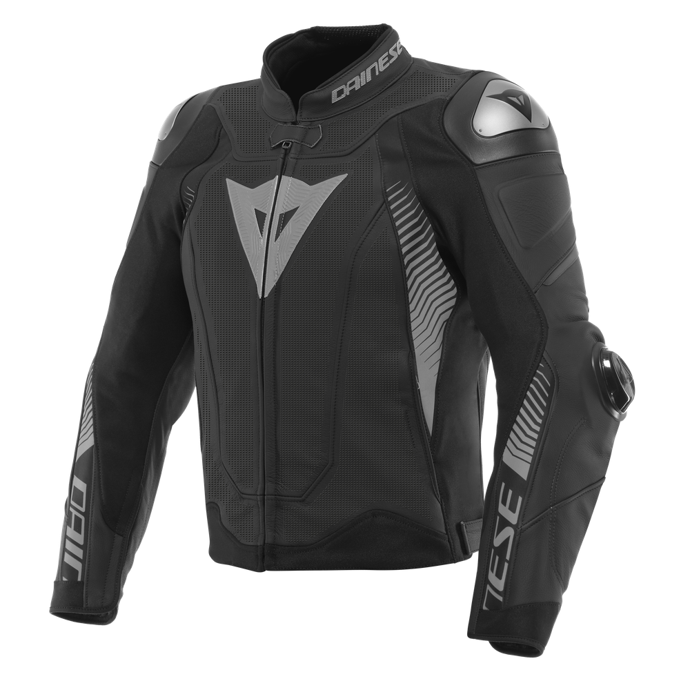 super-speed-4-blouson-de-moto-en-cuir-perfor-homme-black-matt-charcoal-gray image number 0