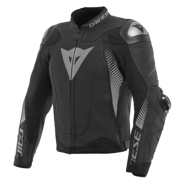 super-speed-4-leather-jacket-perf-black-matt-charcoal-gray image number 0
