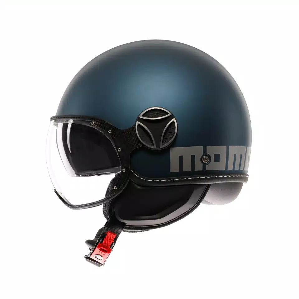 MOMODESIGN FGTR EVO MATT AVIO / SILVER - JET HELMET WITH DUAL VISOR E2206 -  - 4