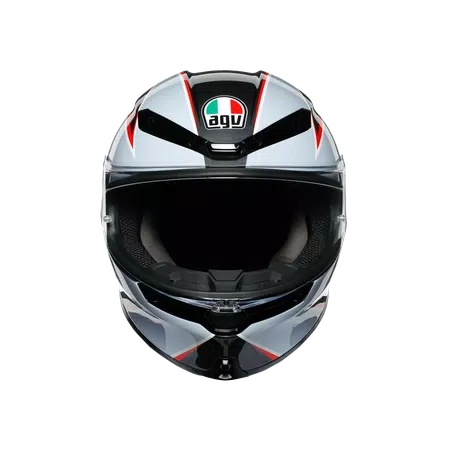 K6 AGV DOT(ECE) MULTI MPLK - FLASH MATT BLACK/GREY/RED -  - 3