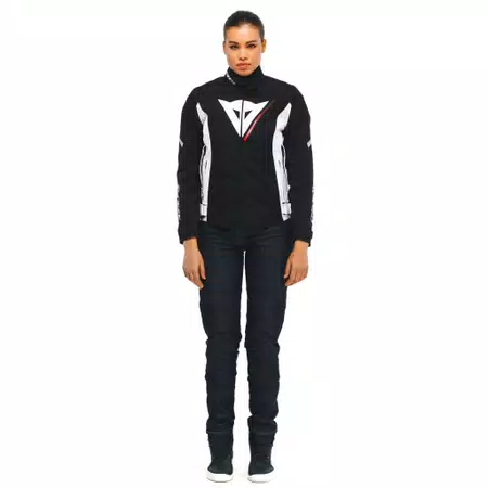 VELOCE D-DRY®- WOMEN'S WATERPROOF MOTORCYCLE JACKET - BLACK/WHITE/LAVA-RED - 3