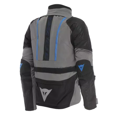 GULLFOSS D-DRY - MEN'S ALL SEASONS MOTORCYCLE JACKET - GARGOYLE/BLACK/BLUE - 2