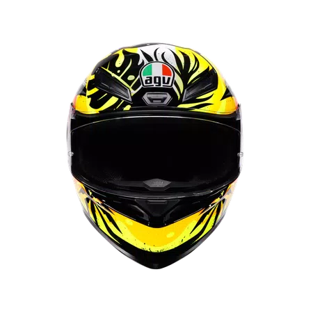 K1 S TROPICRUSH BLACK/ORANGE - MOTORBIKE FULL FACE HELMET DOT (E2206) -  - 2