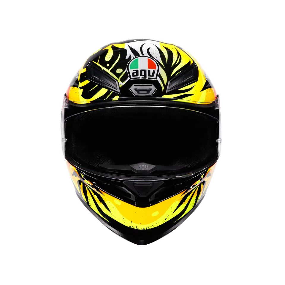 K1 S TROPICRUSH BLACK/ORANGE - MOTORBIKE FULL FACE HELMET DOT (E2206) -  - 2