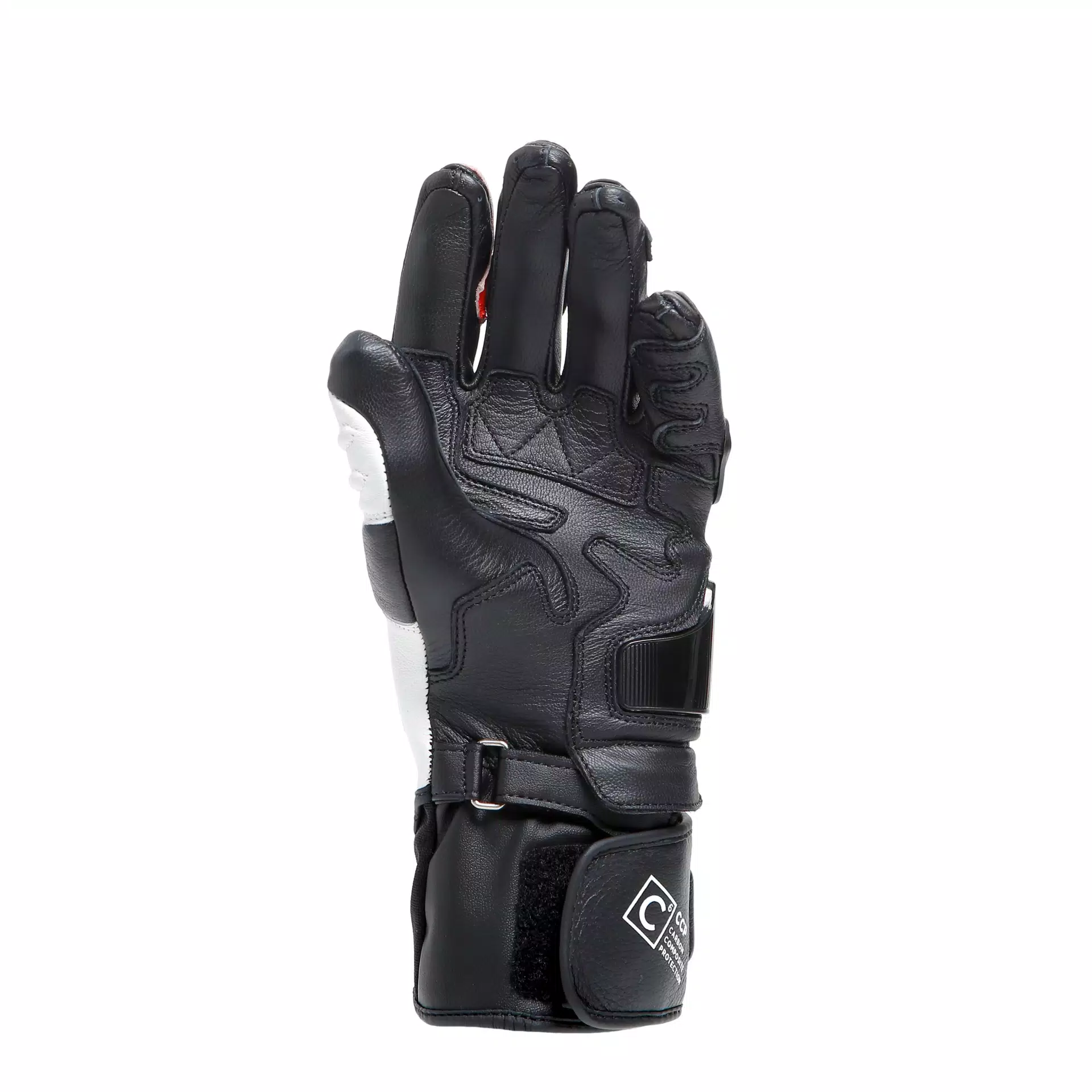 CARBON 4 - WOMEN'S MOTORCYCLE LONG LEATHER GLOVES | BLACK/WHITE