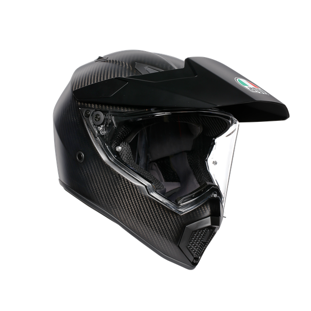 ax9-mono-matt-carbon-motorbike-full-face-helmet-e2206 image number 0