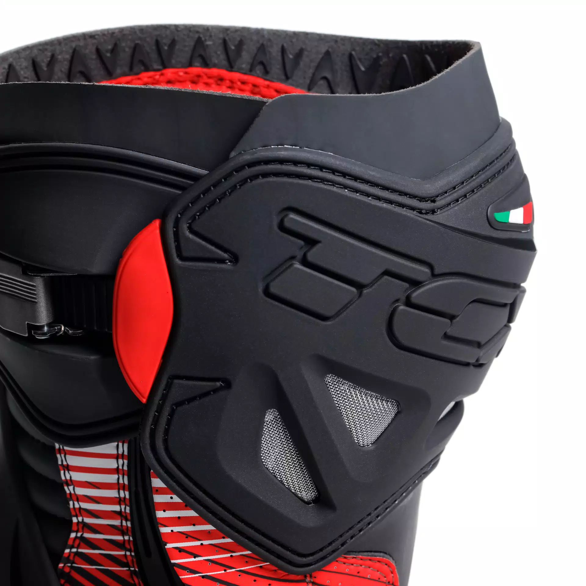 RT-RACE PRO AIR MEN'S MOTORCYCLE RACING BOOTS - BLACK/RED/WHITE