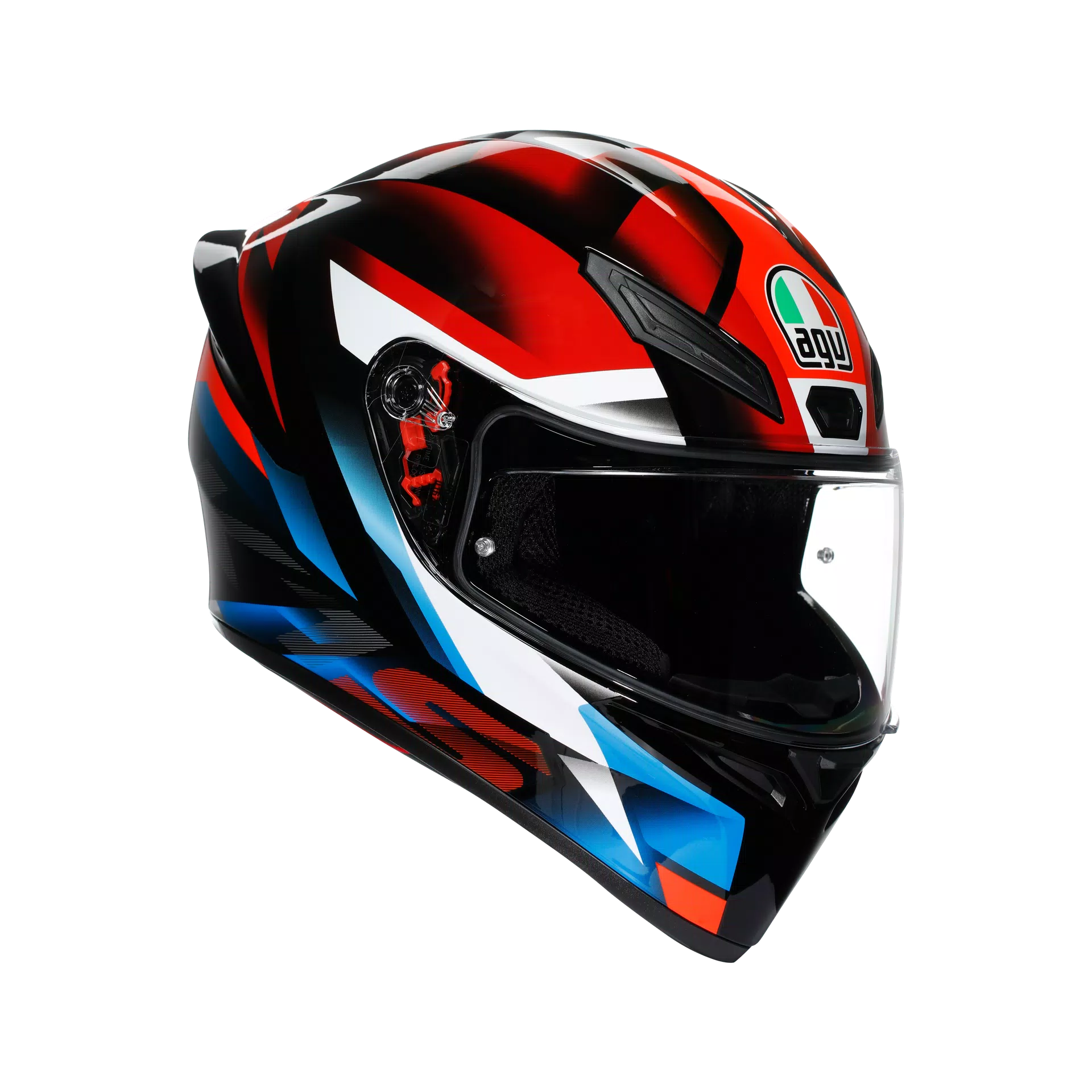 K1 S FASTLAP BLACK/RED/BLUE - MOTORBIKE FULL FACE HELMET DOT (E2206)