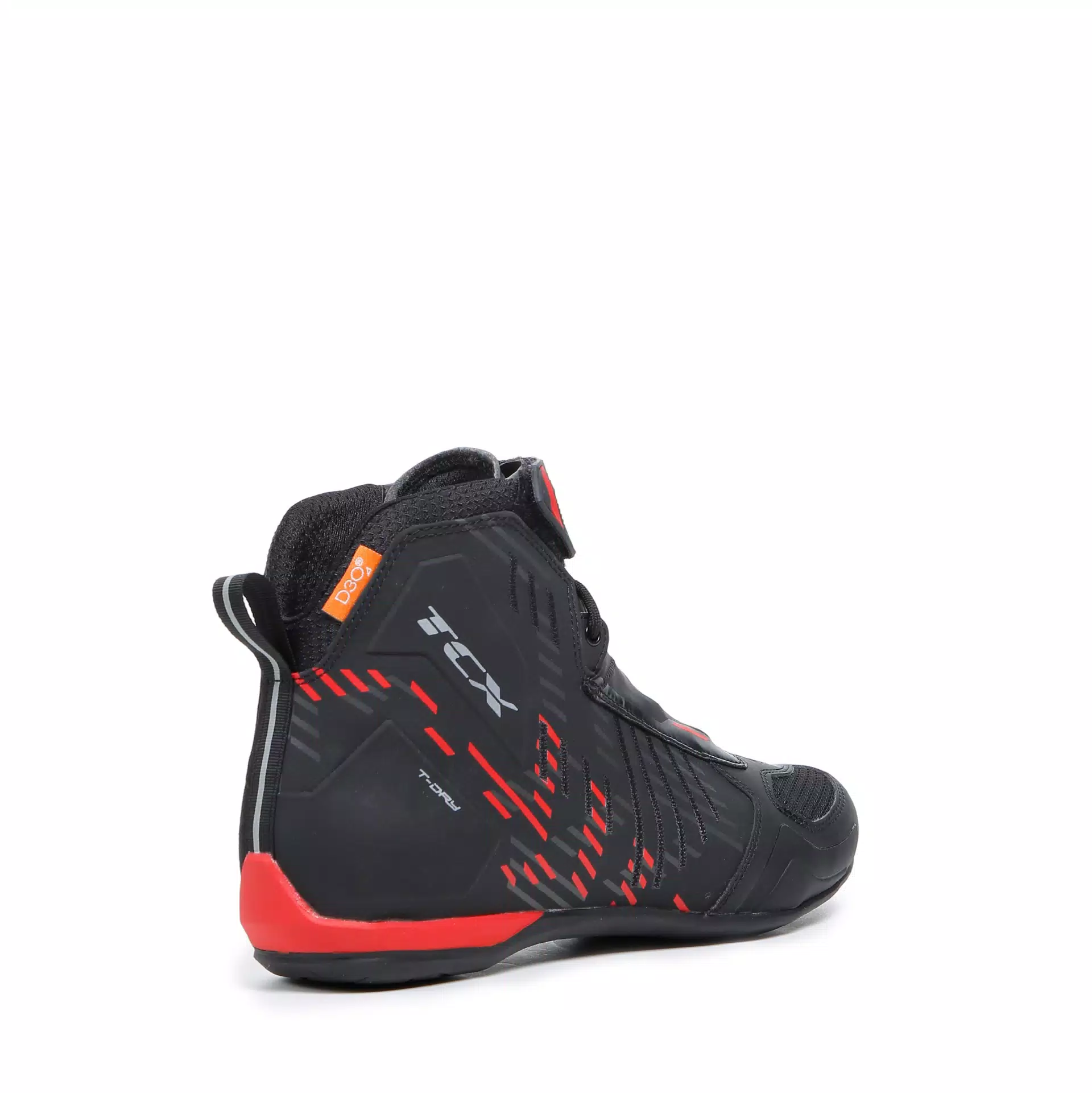 R04D WP WASSERFESTE MOTORRADSCHUHE HERREN - SCHWARZ/ROT