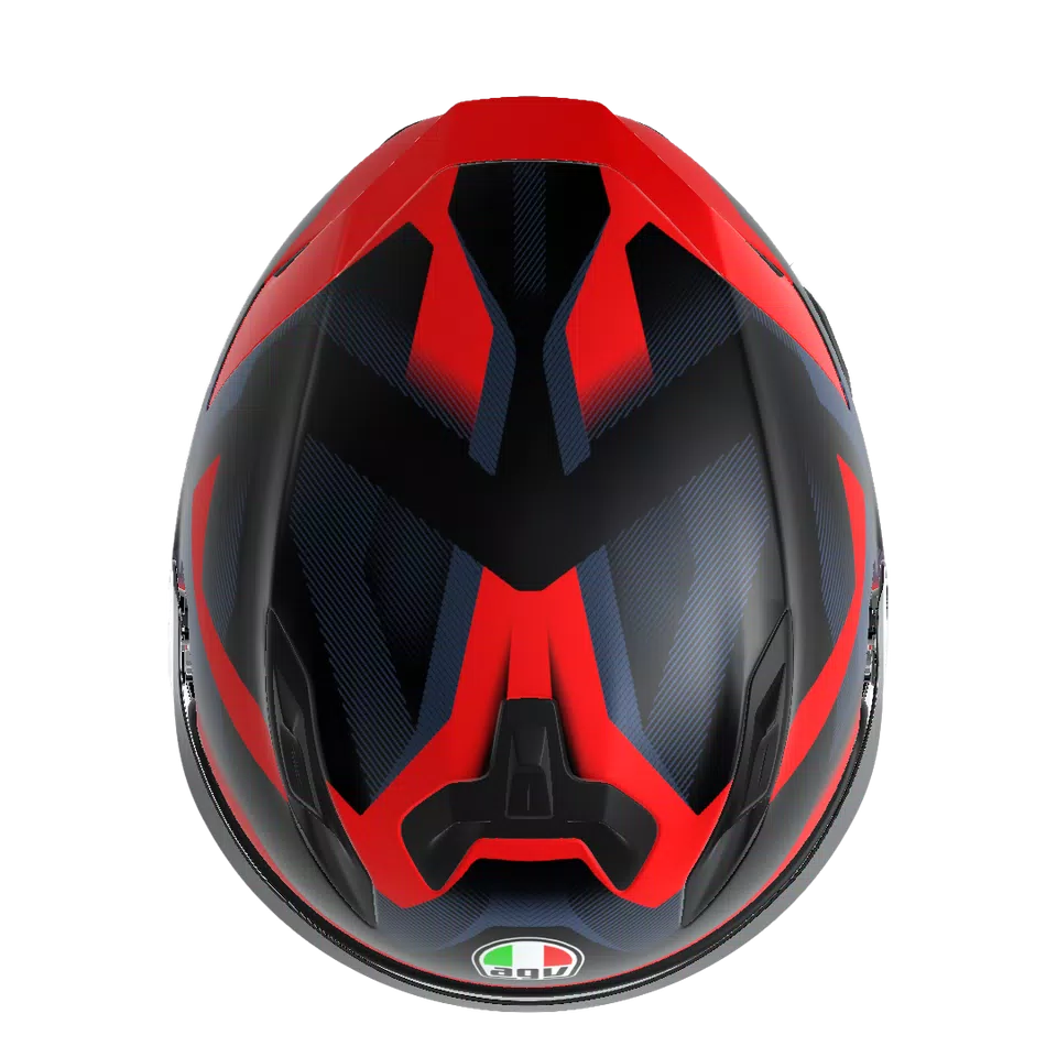 K7 MPLK GLIMPSE MATT BLACK/RED - MOTORBIKE FULL FACE HELMET DOT (E2206) -  - 12