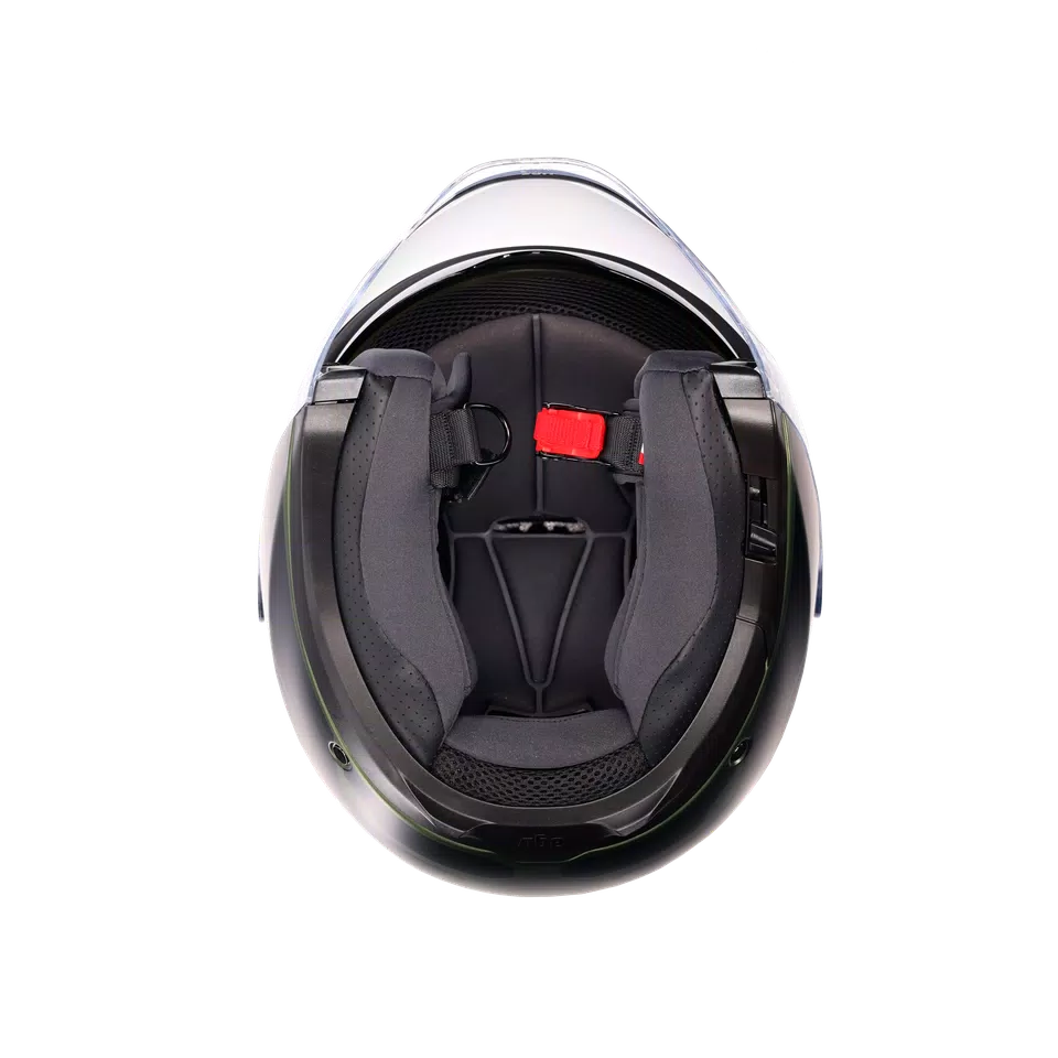 IRIDES SAKAI MATT GREEN/BLACK - MOTORBIKE OPEN FACE HELMET E2206 -  - 8
