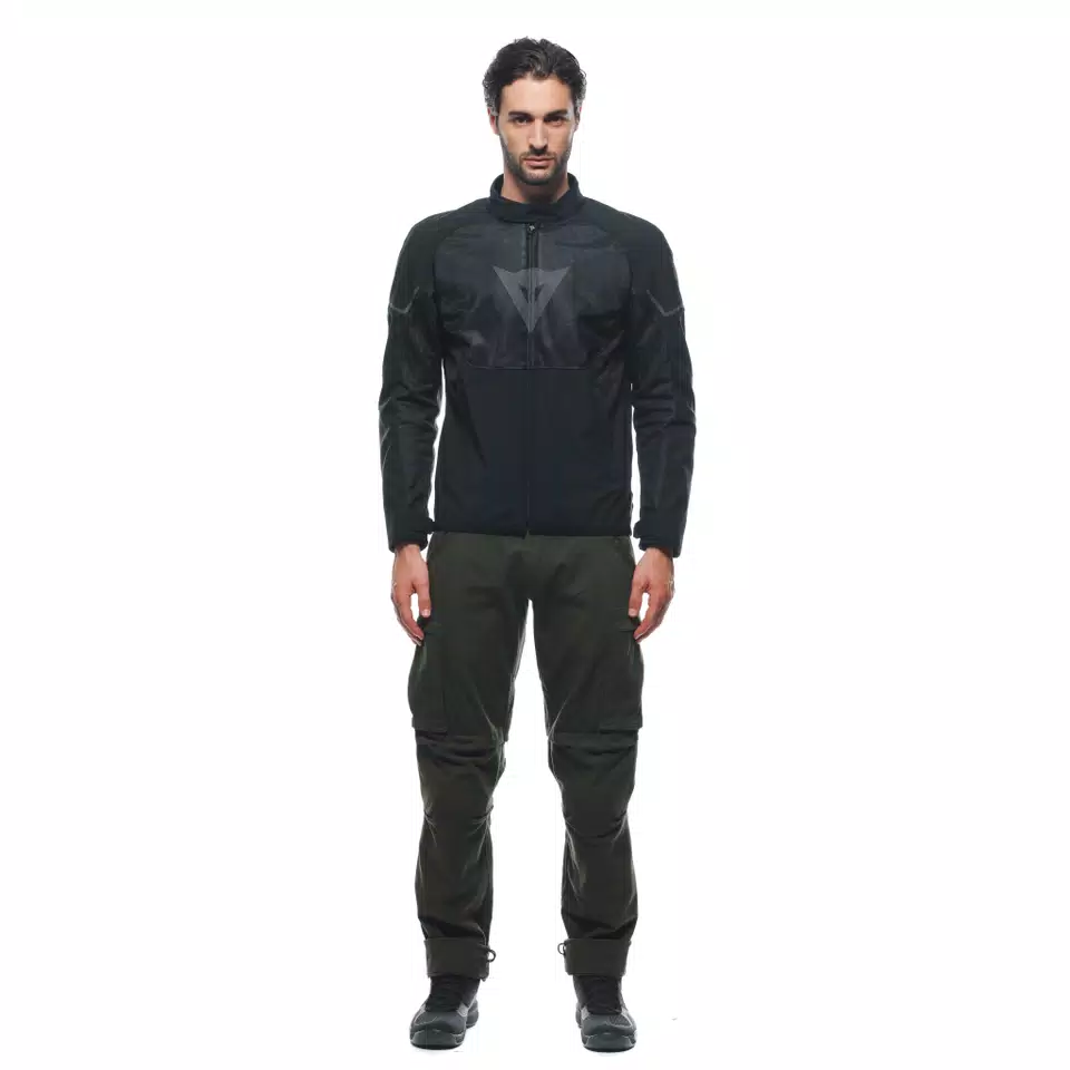 IGNITE AIR TEX - MEN'S SUMMER MOTORCYCLE JACKET IN FABRIC - BLACK/BLACK/GRAY-REFLEX - 3