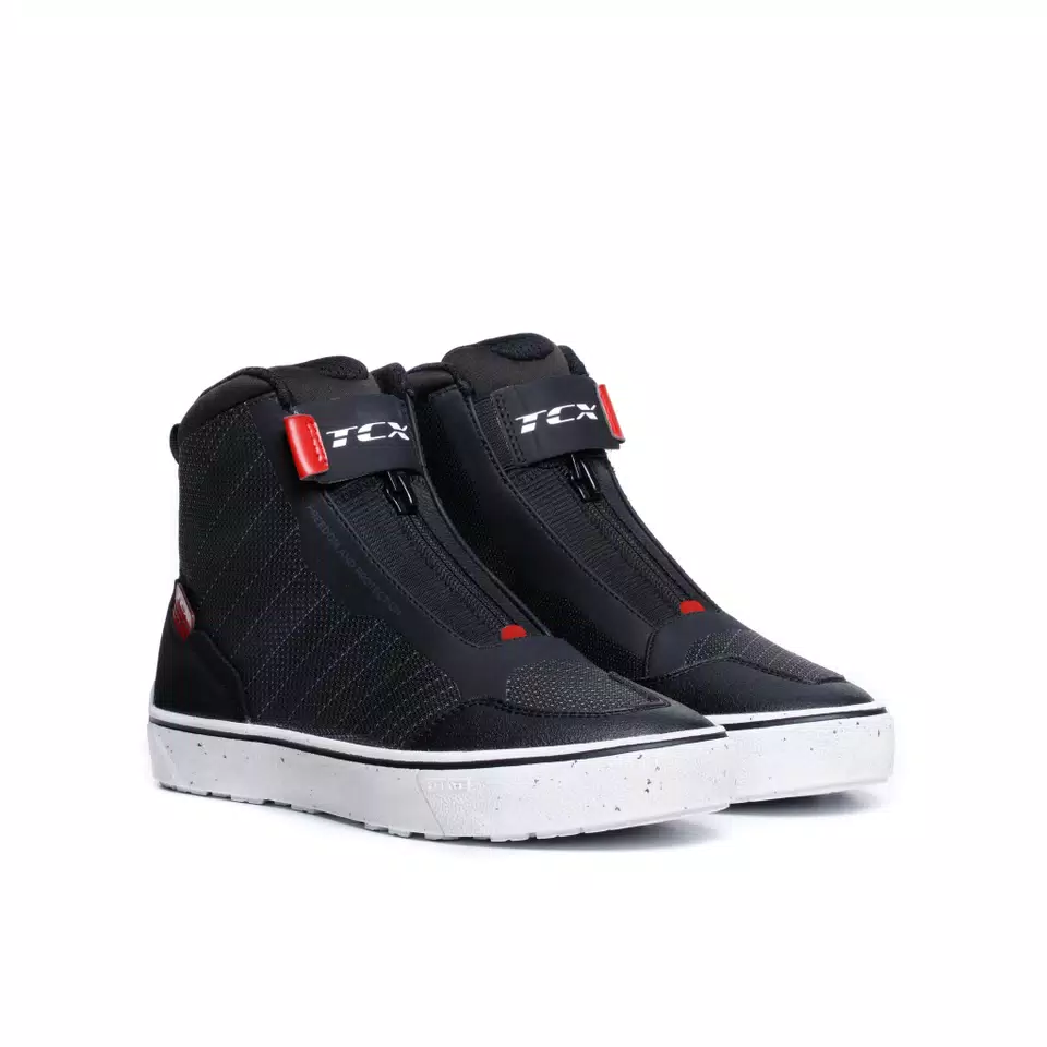 IKASU 2 WP SNEAKER MOTO IMPERMEABILI DONNA - NERO/ROSSO SCURO -  - 1