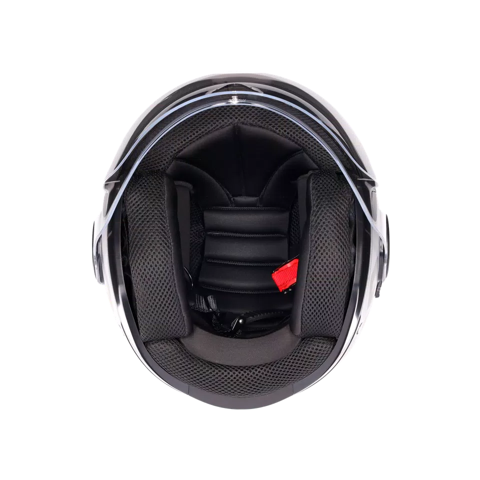ETERES RIMINI MATT GREY/BLACK - MOTORBIKE OPEN FACE HELMET E2206 -  - 8