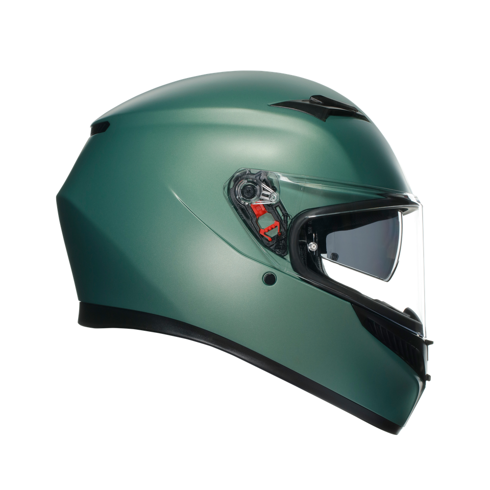 AGV K3 E2206 Vollvisierhelm – ECE 22.06 Zugelassen, Mit Integrierter Sonnenblende & Pinlock, Größe M, Farbe Rot