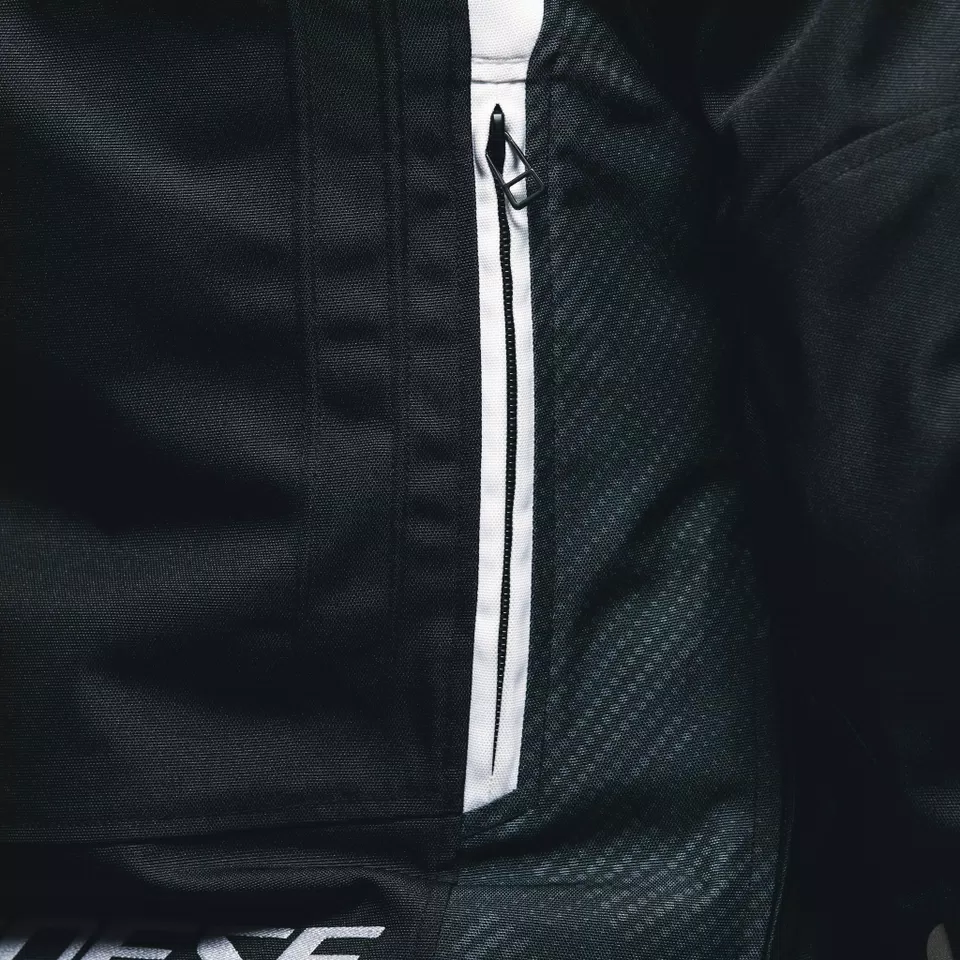 AVRO 5 TEX - WOMEN'S MOTORCYCLE JACKET IN FABRIC - BLACK/WHITE/BLACK - 15