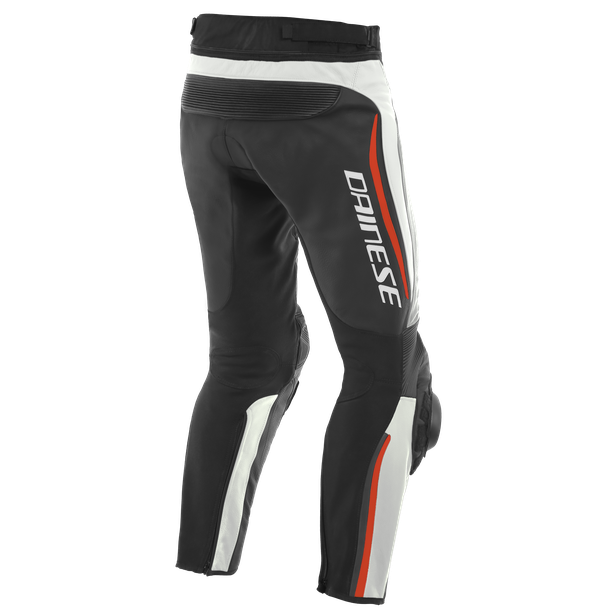 alpha-leather-pants-white-black-fluo-red image number 1