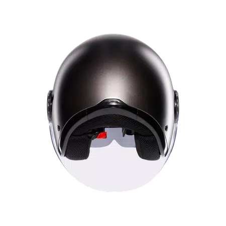 ETERES MONO MATT ASFALTO GREY - MOTORBIKE OPEN FACE HELMET E2206 -  - 5