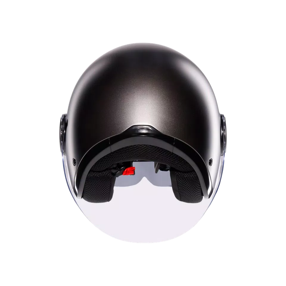 ETERES MONO MATT ASFALTO GREY - MOTORBIKE OPEN FACE HELMET E2206 -  - 5