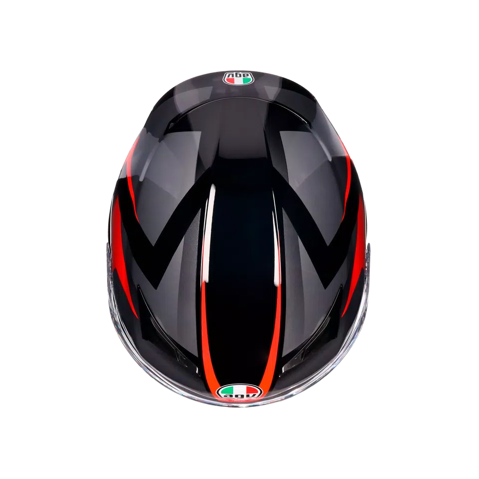 K3 STRIGA BLACK/GREY/RED - CASQUE MOTO INTÉGRAL E2206 -  - 7