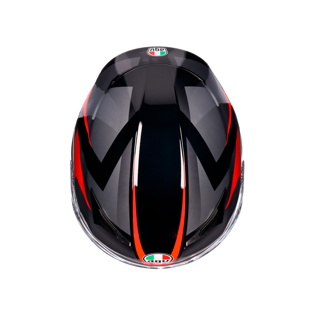 k3-striga-black-grey-red-casco-moto-integrale-e2206 image number 6