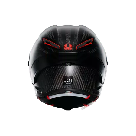 PISTA GP RR INTREPIDO MATT CARBON/BLK/RED - CASCO MOTO INTEGRALE E2206 DOT -  - 5