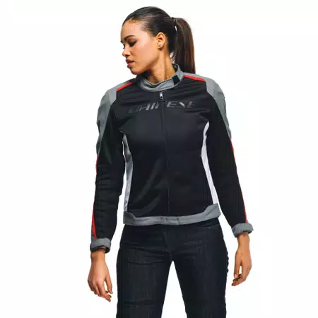 HYDRAFLUX 2 AIR D-DRY®- WOMEN'S WATERPROOF MOTORCYCLE JACKET - BLACK/CHARCOAL-GRAY/LAVA-RED - 5