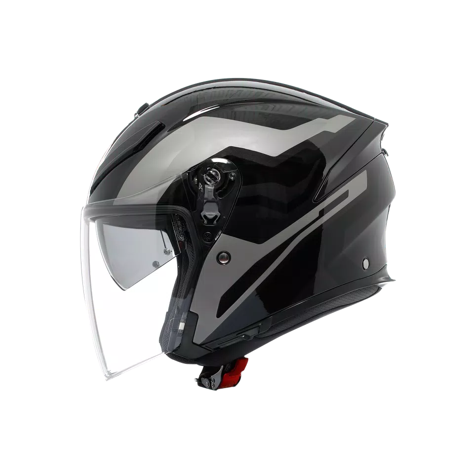K5 JET EVO TUNE GREY/BLACK - MOTORBIKE OPEN FACE HELMET E2206 -  - 4